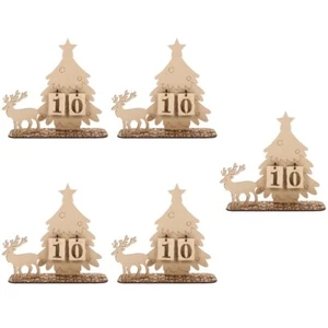 5 Sets Kleinkind Weihnachtsbaum Weihnachts-Adventskranz Kalender - Bild 1 von 12