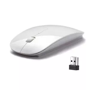 2.4GHz USB Wireless Optical Mouse Mice for Apple Mac Macbook Pro Air PC White - Picture 1 of 5