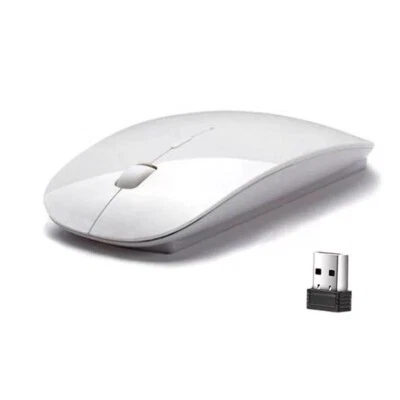 2.4GHz USB Wireless Optical Mouse Mice for Apple Mac Macbook Pro Air PC White - Image 1 of 4