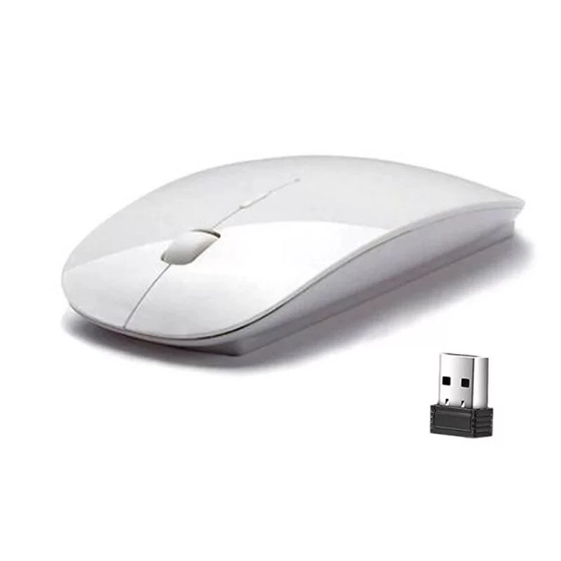 2.4GHz USB Wireless Optical Mouse Mice for Apple Mac Macbook Pro Air PC White - Image 1 of 4