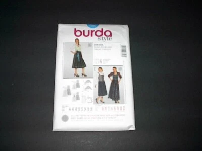 Burda Pattern 7326 Misses' German Dirndl Oktoberfest Costume   18 ~ 32   Uncut - Image 1 of 3