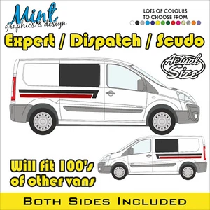 FIAT SCUDO SWB cámper rayas laterales calcomanías pegatinas gráficos furgoneta envío y devolución gratuitos 010 - Imagen 1 de 4