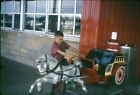 Vintage 35mm Slide BOYS RIDES HORSE & WAGON COIN OPERATED 'KIDDIE RIDE' 1962