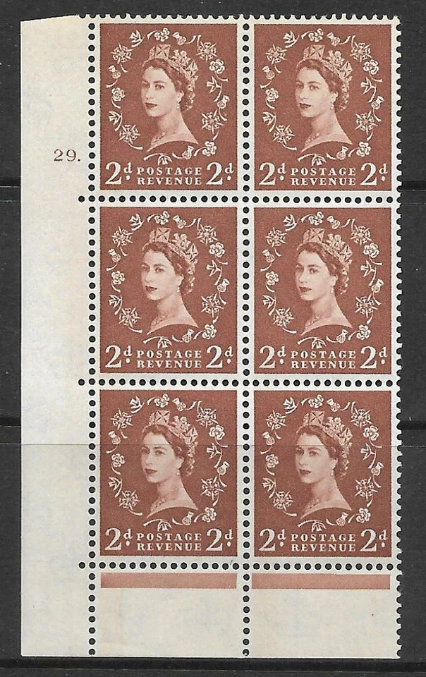 2d Blue Phosphor on Cream 1LB PHOTO cyl 29 Dot perf C (E/P) UNMOUNTED MINT - Image 1 of 1