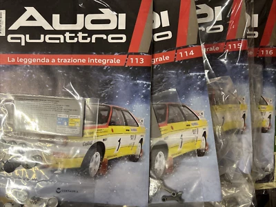 CENTAURIA MODELLISMO AUTO AUDI QUATTRO RALLY. NUMERI 113 - 114 - 115 - 116 - Immagine 1 di 4
