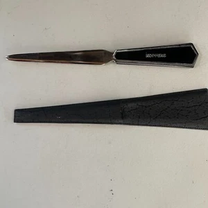 Vintage KOPPERS LETTER OPENER with original cover 7" black - Picture 1 of 6