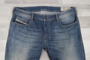 Pantalones de mezclilla para hombre Diesel ZATINY regular bootcut azul W36 L30 lavado 008XR - Imagen 1 de 14