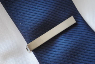 Silver Plain Tie Clip Pin 5.8cm by Frederick Thomas RRP£19.99 FT335 - Image 1 of 2