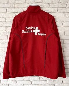 Switzerland National Tennis Team Nike Court Vintage Jacket Coat Men's Size L - Picture 1 of 6