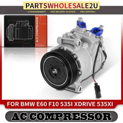 Compresor con 7 ranuras para BMW E60 F10 535i 2008-2010 535i xDrive 535xi L6 3,0 L Foto 1 de 4