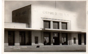 frc 22 1930 ca.- Sidi Bel Abbes - Stazione ferrovia- ALGERIE GARE CHEMIN DE FER - Imagen 1 de 1