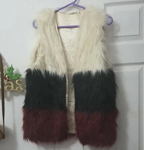 Coat Outwear Women's Faux Fur Warmer Vest Waistcoat Gillet Sleeveless Jacket - Picture 1 of 12
