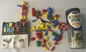 Vintage Whitman Krazy Ikes #4731 Original Canister 73 Pieces 1964 Building NICE - Picture 1 of 10