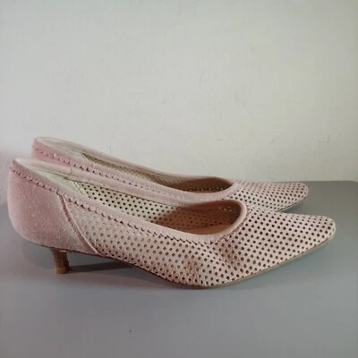 Zapatos sin cordones Talbots para mujer de tacón de gatito perforado talla 7,5 M melocotón Foto 1 de 4