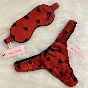 Agent Provocateur Hart Red Silk Set NWT