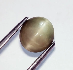 Piedra preciosa suelta 100 % natural ojo de gato 4,45 quilates certificada con regalo gratis - Imagen 1 de 4