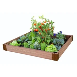 Frame It All Raised Garden Bed 5.5"x48"x48"Classic Sienna Modular Square Outdoor - Picture 1 of 2