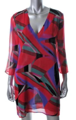 Victoria's Secret  ~ Red Chiffon Multi Cut Out Back Clubwear Dress XS NEW $69 - Image 1 of 2