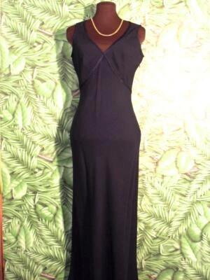 Новый ярлык LAURA ASHLEY платье синий ацетат полиэстер длиной женщин 6 $148 Rtl - Изображение 1 из 4