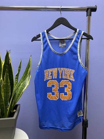 Vintage Spalding New York Knicks #33 Ewing NBA Jersey Size S Mens Cover
