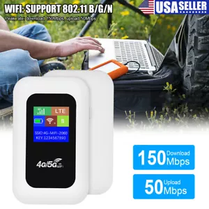 Unlocked LTE 4G Portable Wireless WiFi Router Mobile Broadband MIFI Hotspot 2024 - Picture 1 of 20