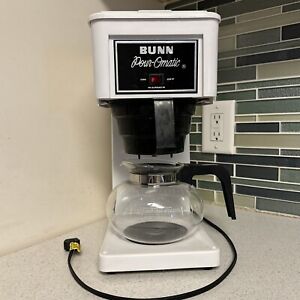 Bunn Automatic Coffee Maker Pour-Omatic - White - Retro - Vintage - CLEAN