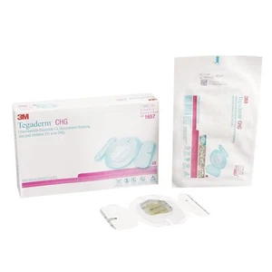 3M Tegaderm CHG I.V. Securement Dressing, 3½ x 4½ Inch BX of 25 - Picture 1 of 1