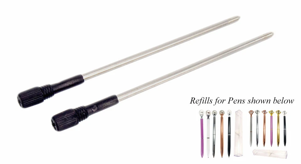 2 Pen Refills(pens not included)for Hot Petals Pearl/Diamond Topped Novelty Pens - image 1 of 1