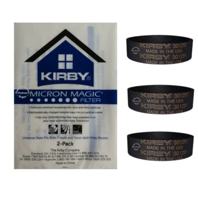 Original Kirby 2er Pack Filter + 3 Riemen für alle Modelle (205811 + 301291) - Bild 1 von 4