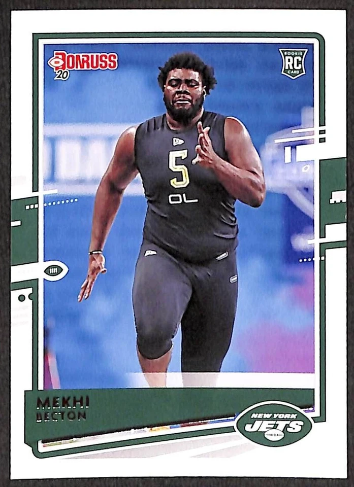 Mekhi Becton 2020 Donruss Rookie Card 270 New York Jets Louisville - Image 1 of 1