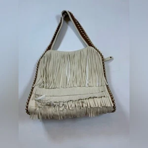 Bolso de hombro Big Buddha Grayson con flecos en crema - Imagen 1 de 11