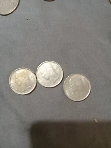 Belgium - Belgie, 1973 1 Franc Coin , 1977, 1975 also in circulated condition - Picture 1 of 2