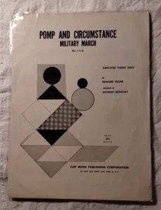 Pompa y Circunstancia - Marcha Militar Nº Piano solo 1 en D de Edward Elgar de colección - Imagen 1 de 6