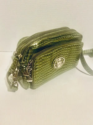 KATHY VAN ZEELAND Bolso organizador convertible en relieve de cocodrilo cruzado Foto 1 de 4