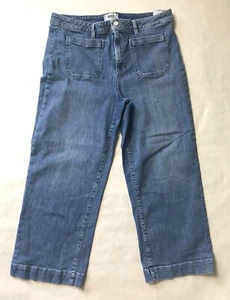 Paige Nellie High-Rise Culotte Jeans Wide Leg Cropped Denim Women’s Size 32 - Bild 1 von 12