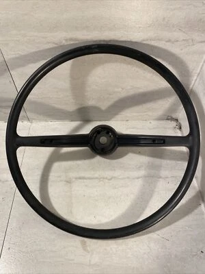 Volante 1962-1971 VW Volkswagen Beetle Bug Karmann preto 311415651A #2 - Imagem 1 de 4