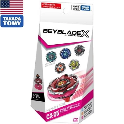 TAKARA TOMY Beyblade X 随机助推器卷。 6 CX-05 (1 件)- 美国卖家! — 第 1/3 张图片
