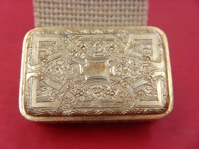 Antique 19th Century French? Silver Gilt Snuff Box,Ca 1800s, Spanish Colonial? - Image 1 of 4