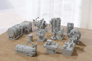 Juego de terreno de laboratorio de investigación humana - Zona Alfa - Mesa de juegos en miniatura RP - Imagen 1 de 7