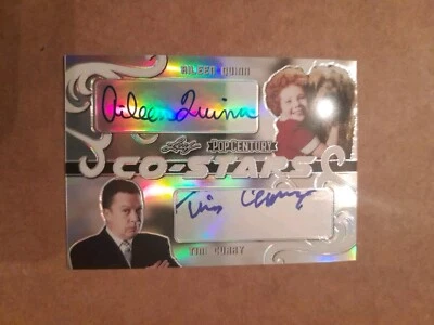 Aileen Quinn & Tim Curry /15 Silver Autograph Card 2020 Leaf Pop Century Annie - Image 1 of 2