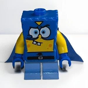 ✅ LEGO Minifigure bob025 SPONGEBOB SUPER HERO Minifig From Set 3815 - Picture 1 of 4
