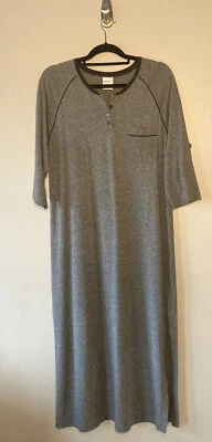 Cabernet Gris Negro M Camisón Ropa de Salón Cómodo Acogedor Cálido Pijama Mezcla de Algodón Foto 1 de 4