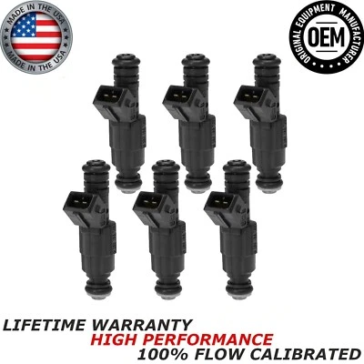X6 NEW OEM Bosch Fuel Injectors Fits For 1993-1998 Jeep Grand Cherokee 4.0L - Image 1 of 4