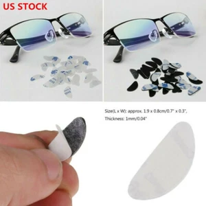 20Pairs Silicone Anti-Slip Nose Pad Grips for Eyeglass Glasses and Sunglasses - Picture 1 of 17