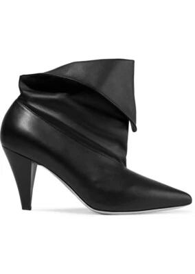 GIVENCHY PARIS 2018 Runway Botas al Tobillo Plegables en Negro Talla 38 1/2 $995 Foto 1 de 4