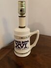 NFL Vintage Table Lamp Beer Stein Super Bowl XVI Silverdome 1982 Christmas Gift