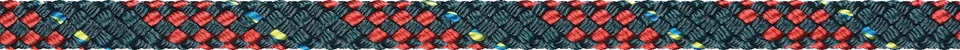 (m/2,39€) LIROS Regatta 2000 Polyester- Dyneema Leine , stahlblau - rot  6 mm - Bild 1 von 1