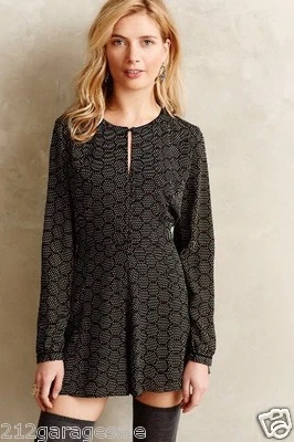 Новый с Ярлыками новый Anthropologie Harlyn сотовый комбинезон размер L большой черный мотив - Изображение 1 из 4