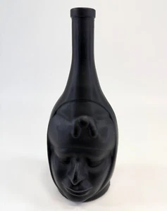 Vintage Inca Pisco Ranuzzi Botella Negra Vacía Tiki Cara de Hombre Lima Perú 10.5" - Imagen 1 de 5