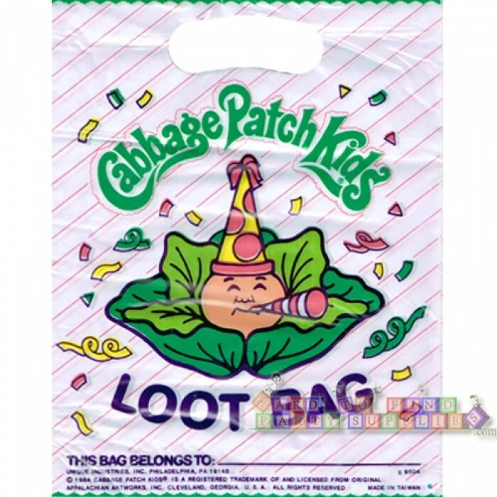 BOLSAS DE FAVOR REPOLLO PARCHE NIÑOS VINTAGE 1984 (8) ~ Botín de suministros para fiestas de cumpleaños Foto 1 de 1